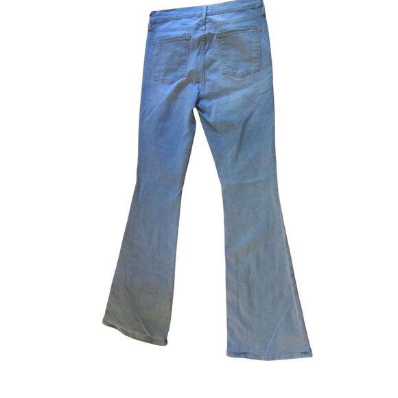 Frame Le High Flare Light Wash Blue Jeans W30, Inseam 34 - Picture 7 of 12